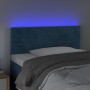 LED-Kopfteil aus dunkelblauem Samt, 90 x 5 x 78/88 cm von , Kopf- und Fußteile - Ref: Foro24-3121792, Preis: 43,86 €, Rabatt: %
