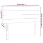 LED-Kopfteil aus dunkelblauem Samt, 90 x 5 x 78/88 cm von , Kopf- und Fußteile - Ref: Foro24-3121792, Preis: 43,86 €, Rabatt: %