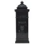 Buzón de columna de aluminio estilo vintage inoxidable negro de vidaXL, Buzones de correo - Ref: Foro24-43888, Precio: 300,89...