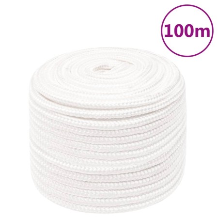 Cuerda de barco polipropileno blanco intenso 12 mm 100 m de , Sogas y cuerdas metálicas - Ref: Foro24-152566, Precio: 49,89 €...