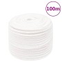 Cuerda de barco polipropileno blanco intenso 12 mm 100 m de , Sogas y cuerdas metálicas - Ref: Foro24-152566, Precio: 49,89 €...
