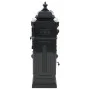 Buzón de columna de aluminio estilo vintage inoxidable negro de vidaXL, Buzones de correo - Ref: Foro24-43888, Precio: 300,89...