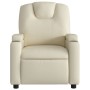 Sillón reclinable de masaje cuero sintético crema by , Armchairs - Ref: Foro24-372397, Price: 251,28 €, Discount: %