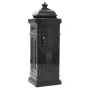 Buzón de columna de aluminio estilo vintage inoxidable negro de vidaXL, Buzones de correo - Ref: Foro24-43888, Precio: 300,89...