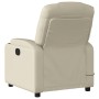 Sillón reclinable de masaje cuero sintético crema by , Armchairs - Ref: Foro24-372397, Price: 251,28 €, Discount: %