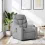 Sillón reclinable de masaje de tela gris claro by , Armchairs - Ref: Foro24-372453, Price: 213,84 €, Discount: %