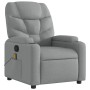 Sillón reclinable de masaje de tela gris claro by , Armchairs - Ref: Foro24-372453, Price: 217,10 €, Discount: %