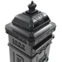 Buzón de columna de aluminio estilo vintage inoxidable negro de vidaXL, Buzones de correo - Ref: Foro24-43888, Precio: 300,89...