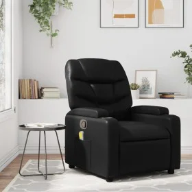 Sillón de masaje reclinable cuero sintético negro by , Armchairs - Ref: Foro24-372472, Price: 243,06 €, Discount: %
