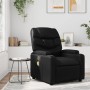 Sillón de masaje reclinable cuero sintético negro de , Sillones - Ref: Foro24-372472, Precio: 247,37 €
