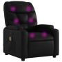 Sillón de masaje reclinable cuero sintético negro de , Sillones - Ref: Foro24-372472, Precio: 247,37 €