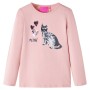 Kinder langärmliges T-Shirt in Hellrosa Größe 140. von , Kinder-T-Shirts - Ref: Foro24-14088, Preis: 10,61 €, Rabatt: %