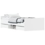White bed frame with headboard and footboard 90x190 cm by , Beds and slatted bases - Ref: Foro24-3203810, Price: 189,57 €, Di...