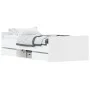 White bed frame with headboard and footboard 90x190 cm by , Beds and slatted bases - Ref: Foro24-3203810, Price: 184,77 €, Di...