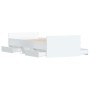White bed frame with headboard and footboard 90x190 cm by , Beds and slatted bases - Ref: Foro24-3203810, Price: 189,57 €, Di...