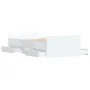 White bed frame with headboard and footboard 90x190 cm by , Beds and slatted bases - Ref: Foro24-3203810, Price: 184,77 €, Di...