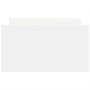 White bed frame with headboard and footboard 90x190 cm by , Beds and slatted bases - Ref: Foro24-3203810, Price: 189,57 €, Di...
