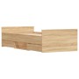 Bed frame with Sonoma oak headboard and footboard 90x190 cm by , Beds and slatted bases - Ref: Foro24-3203812, Price: 194,97 ...