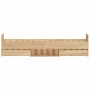 Bed frame with Sonoma oak headboard and footboard 90x190 cm by , Beds and slatted bases - Ref: Foro24-3203812, Price: 194,97 ...