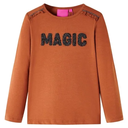 Kinder Langarmshirt in Cognac-Farbe, Größe 140. von , Kinder-T-Shirts - Ref: Foro24-14268, Preis: 8,77 €, Rabatt: %