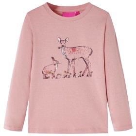 Langärmeliges rosa Kinder-T-Shirt in Größe 140. von , Kinder-T-Shirts - Ref: Foro24-14393, Preis: 8,49 €, Rabatt: %