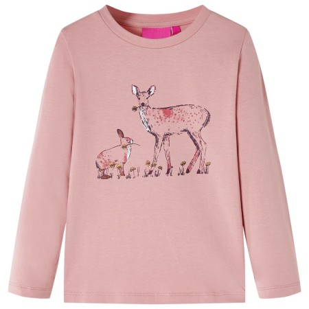Langärmeliges rosa Kinder-T-Shirt in Größe 140. von , Kinder-T-Shirts - Ref: Foro24-14393, Preis: 8,49 €, Rabatt: %