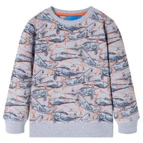 Sudadera infantil gris mélange 140 de , Camisetas para niños - Ref: Foro24-13168, Precio: 11,82 €, Descuento: %