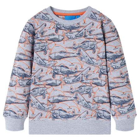 Kinder-Sweatshirt meliert in Grau, Größe 140. von , Kinder-T-Shirts - Ref: Foro24-13168, Preis: 11,95 €, Rabatt: %
