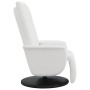 Sillón reclinable masaje con reposapiés cuero sintético blanco by , Armchairs - Ref: Foro24-356518, Price: 237,27 €, Discount: %