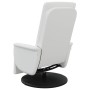 Sillón reclinable masaje con reposapiés cuero sintético blanco by , Armchairs - Ref: Foro24-356518, Price: 237,27 €, Discount: %