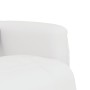 Sillón reclinable masaje con reposapiés cuero sintético blanco by , Armchairs - Ref: Foro24-356518, Price: 237,27 €, Discount: %