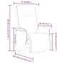 Sillón reclinable masaje con reposapiés cuero sintético blanco by , Armchairs - Ref: Foro24-356518, Price: 232,77 €, Discount: %