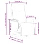 Sillón reclinable masaje con reposapiés cuero sintético blanco by , Armchairs - Ref: Foro24-356518, Price: 237,27 €, Discount: %