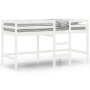Children's loft bed ladder solid white pine wood 90x200 cm by , Beds and slatted bases - Ref: Foro24-835890, Price: 161,83 €,...