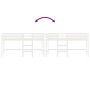 Children's loft bed ladder solid white pine wood 90x200 cm by , Beds and slatted bases - Ref: Foro24-835890, Price: 161,83 €,...