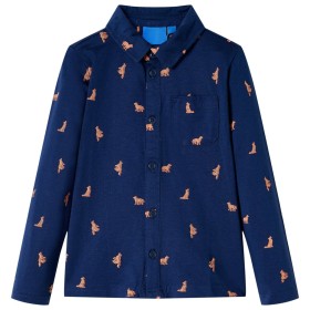 Camisa infantil azul marino 140 de , Camisetas para niños - Ref: Foro24-12978, Precio: 10,41 €, Descuento: %
