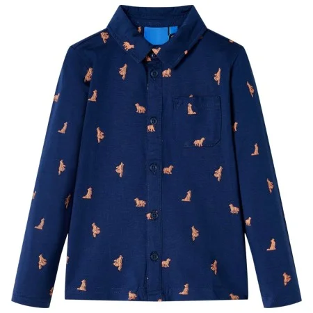 Kinderhemd in Marineblau, Größe 140 von , Kinder-T-Shirts - Ref: Foro24-12978, Preis: 10,30 €, Rabatt: %