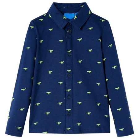 Camisa infantil azul marino 116 by , Kids T-shirts - Ref: Foro24-13271, Price: 9,86 €, Discount: %