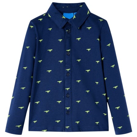 Kinderhemd in Marineblau, Größe 116 von , Kinder-T-Shirts - Ref: Foro24-13271, Preis: 9,96 €, Rabatt: %