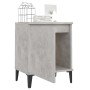 Nachttische mit grauen Beton-Metallbeinen 40x30x50 cm von vidaXL, Nachttische - Ref: Foro24-805842, Preis: 57,34 €, Rabatt: %