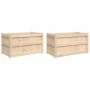 Außenblumenkästen, 2 Stück Massivholz aus Kiefer von , Töpfe und Pflanzgefäße - Ref: Foro24-837460, Preis: 127,66 €, Rabatt: %