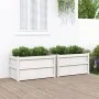Außenblumenkästen, 2 Stück Massivholz aus weißer Kiefer von , Töpfe und Pflanzgefäße - Ref: Foro24-837462, Preis: 137,02 €, R...