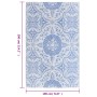 Alfombra de exterior PP ARAKIL azul bebé 190x290 cm
