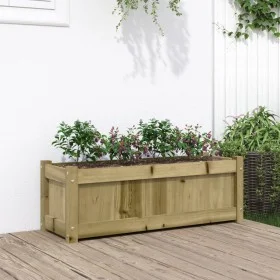 Imprägnierte Kiefernholz-Pflanzschale 90x31x31 cm von , Töpfe und Pflanzgefäße - Ref: Foro24-837457, Preis: 60,35 €, Rabatt: %