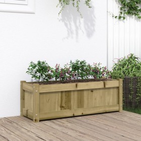 Jardinera de madera de pino impregnada 90x31x31 cm by , Pots and planters - Ref: Foro24-837457, Price: 66,03 €, Discount: %