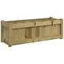 Imprägnierte Kiefernholz-Pflanzschale 90x31x31 cm von , Töpfe und Pflanzgefäße - Ref: Foro24-837457, Preis: 60,35 €, Rabatt: %