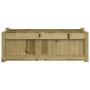 Imprägnierte Kiefernholz-Pflanzschale 90x31x31 cm von , Töpfe und Pflanzgefäße - Ref: Foro24-837457, Preis: 66,03 €, Rabatt: %