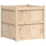 Jardinera de madera maciza de pino 70x70x70 cm de , Maceteros y jardineras - Ref: Foro24-837434, Precio: 91,63 €, Descuento: %