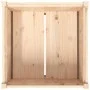 Jardinera de madera maciza de pino 70x70x70 cm de , Maceteros y jardineras - Ref: Foro24-837434, Precio: 91,63 €, Descuento: %