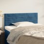 Dunkelblaues Samtkopfteil 90x5x78/88 cm von , Kopf- und Fußteile - Ref: Foro24-346128, Preis: 39,52 €, Rabatt: %